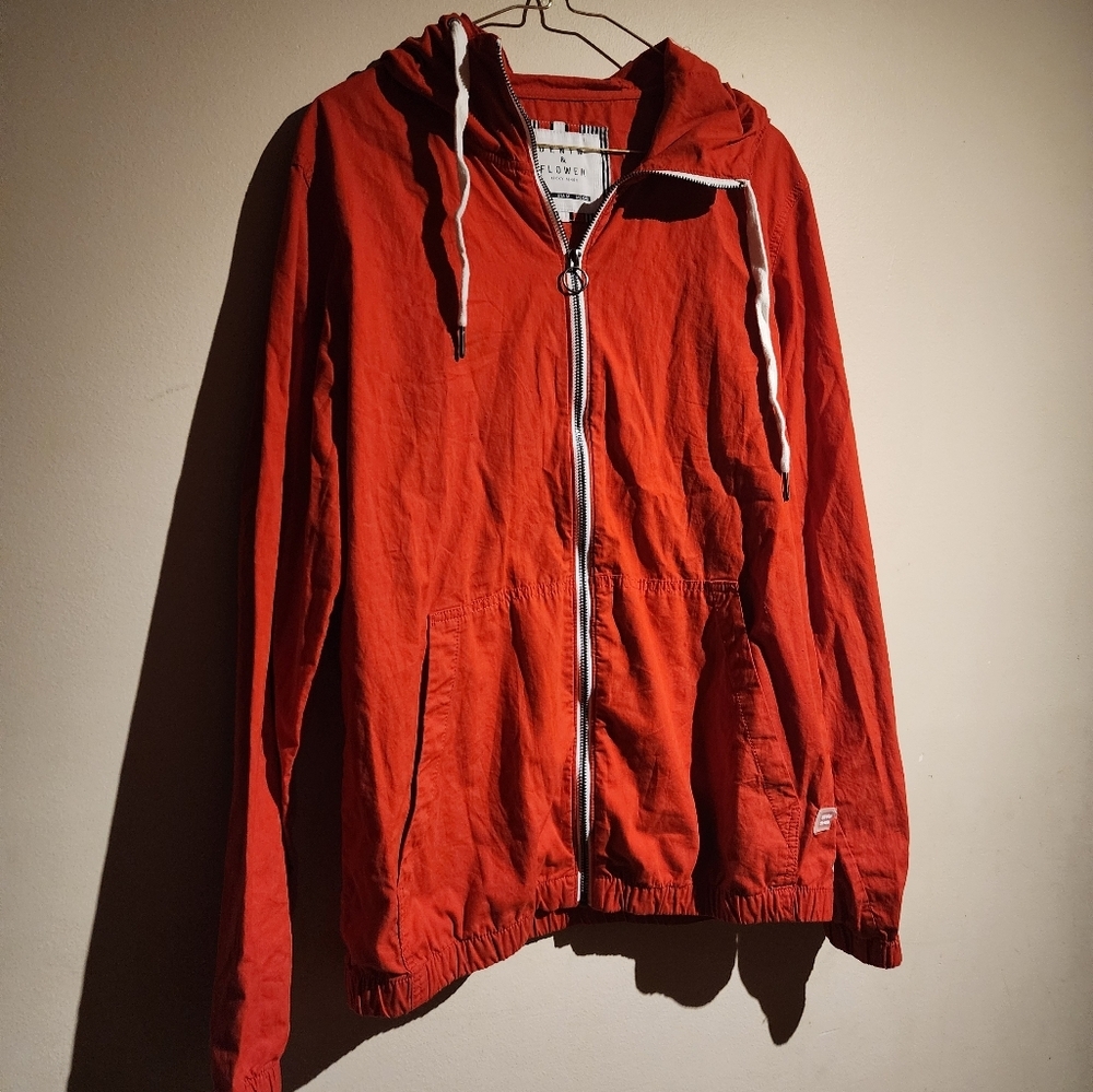 Denim & Flower Ricky Singh Rust Windbreaker - Picture 2 of 9